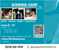 Goshen Theater Drama Club: Summer Camp Registrations Open