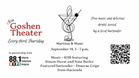 Martinis & Music: September Edition @ Goshen Theater